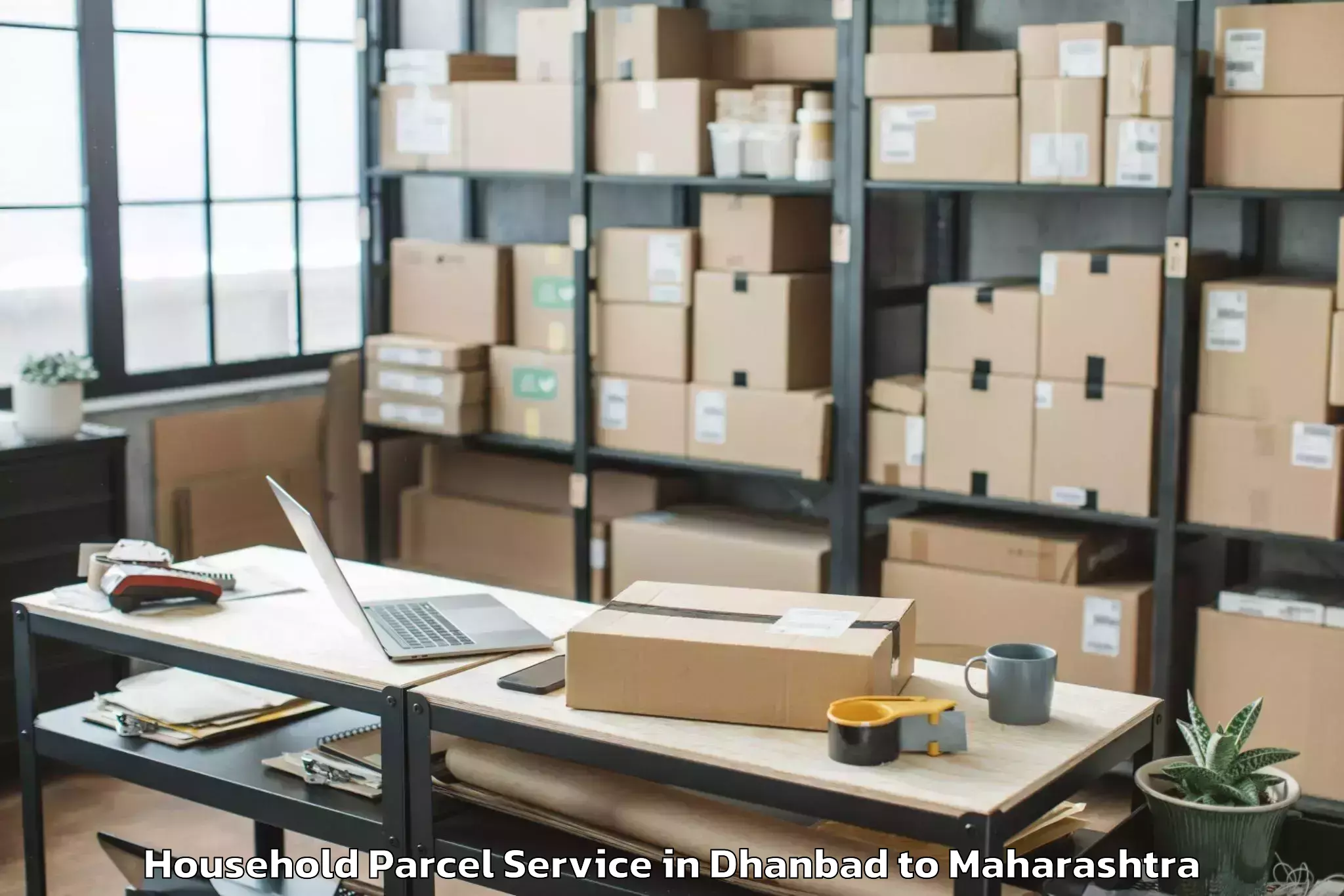 Reliable Dhanbad to Kolhapur Household Parcel